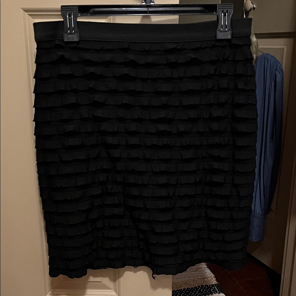 Banana Republic Black Tiered Mini Skirt